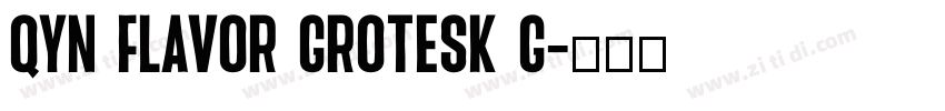 Qyn Flavor Grotesk G字体转换